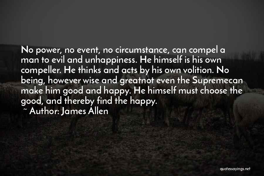 Happy Wise Quotes By James Allen