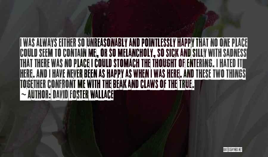 Happy With Me Quotes By David Foster Wallace