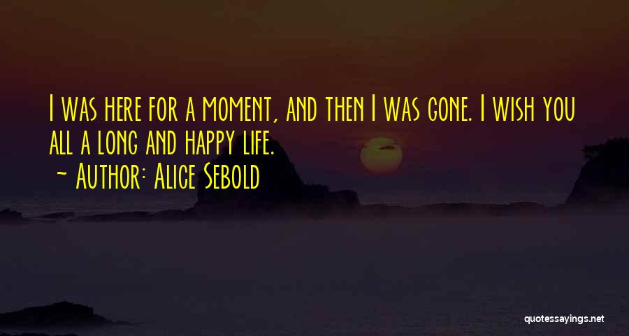 Happy You're Gone Quotes By Alice Sebold