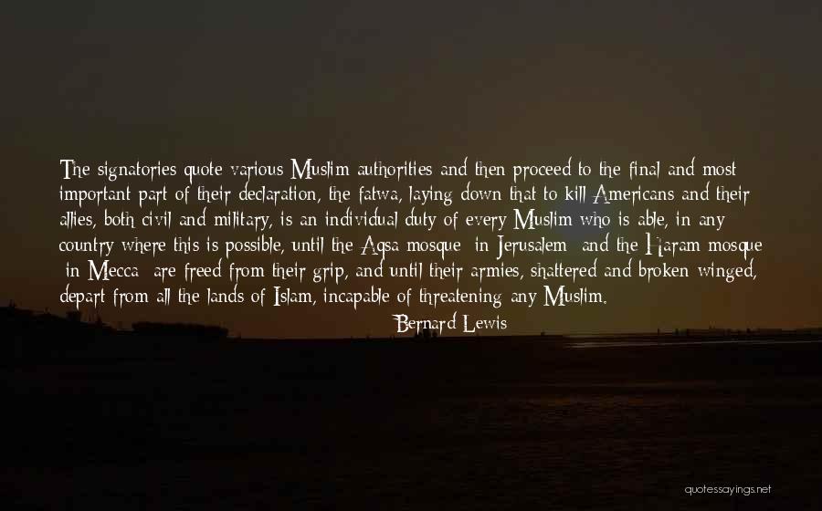 Haram In Islam Quotes By Bernard Lewis
