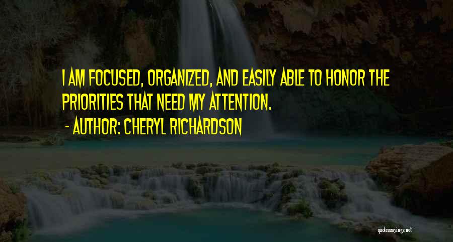 Haramsaraye Quotes By Cheryl Richardson