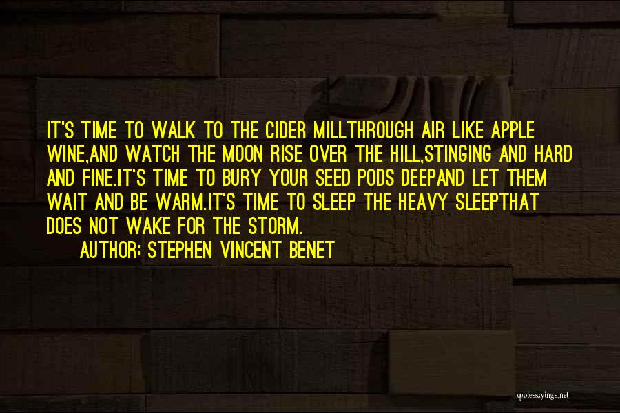 Hard Cider Quotes By Stephen Vincent Benet