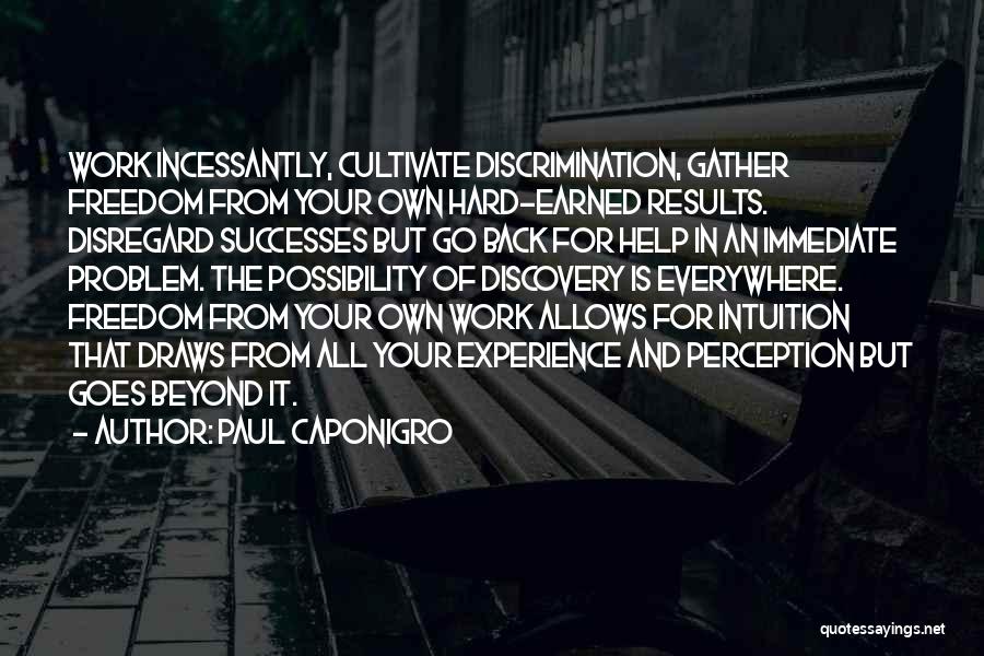 Hard Earned Quotes By Paul Caponigro