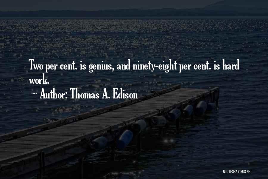 Hard Eight Quotes By Thomas A. Edison