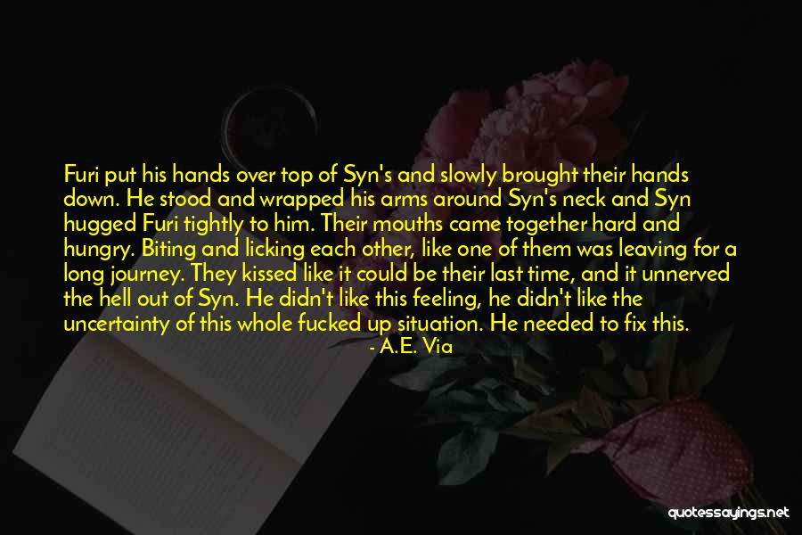 Hard Journey Quotes By A.E. Via Hard Journey Quotes By A.E. Via