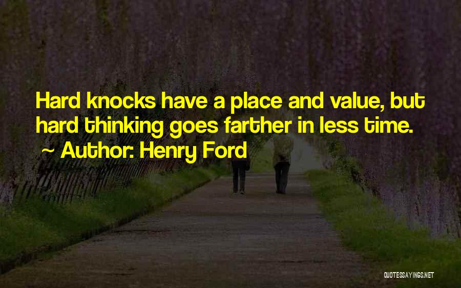 Hard Knocks Quotes By Henry Ford