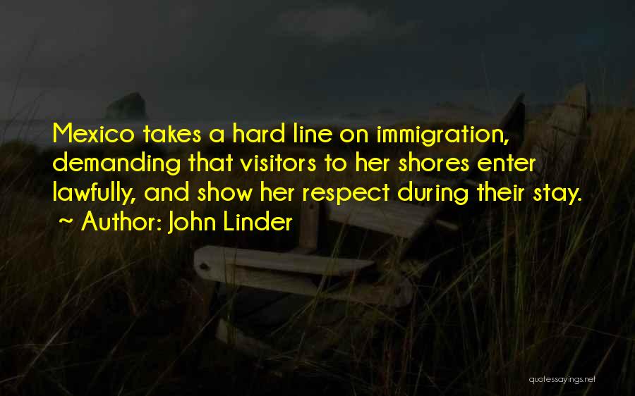 Hard Line Quotes By John Linder