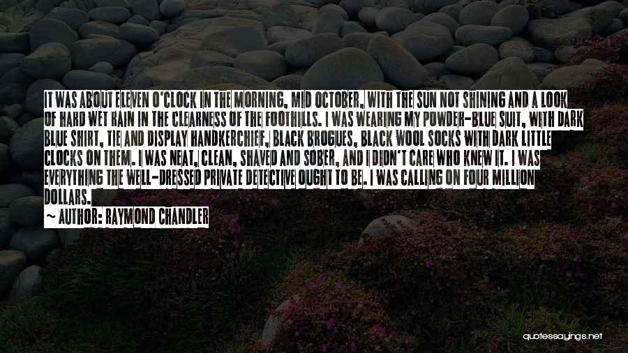 Hard Not To Care Quotes By Raymond Chandler