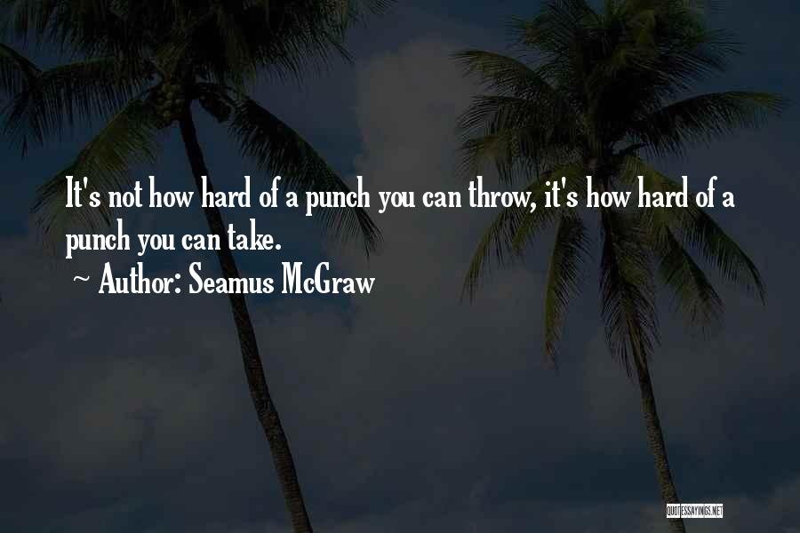 Hard Punch Quotes By Seamus McGraw