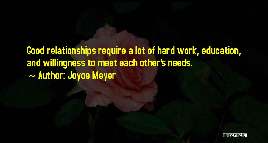 Hard Relationships Quotes By Joyce Meyer