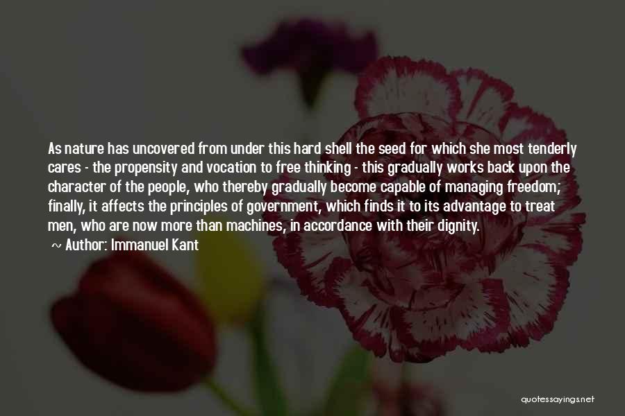 Hard Shell Quotes By Immanuel Kant