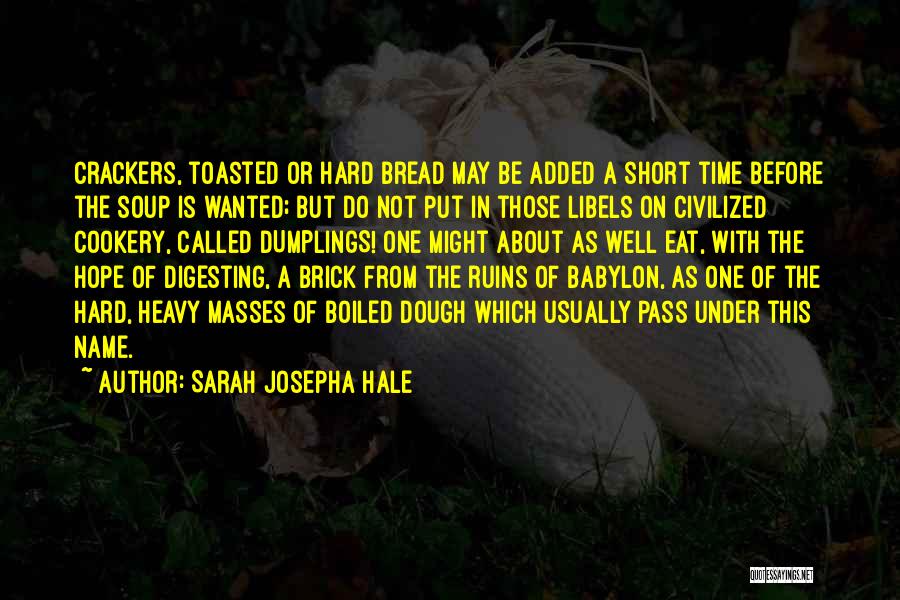 Hard Time Short Quotes By Sarah Josepha Hale