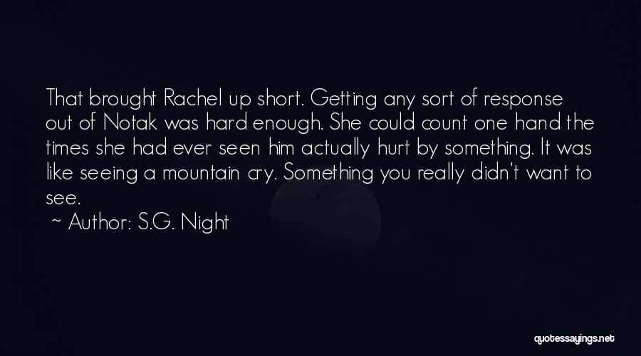 Hard Times Rachel Quotes By S.G. Night