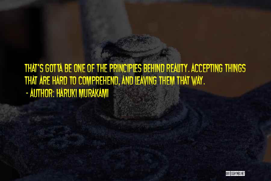Hard To Comprehend Quotes By Haruki Murakami