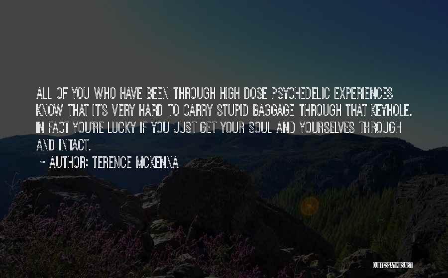 Hard To Get To Know Quotes By Terence McKenna