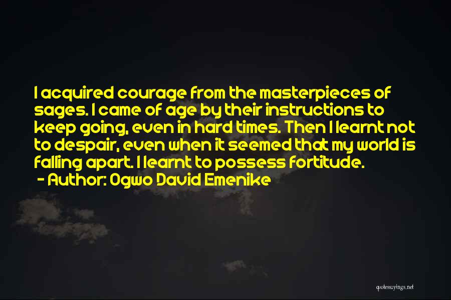 Hard To Keep Going Quotes By Ogwo David Emenike