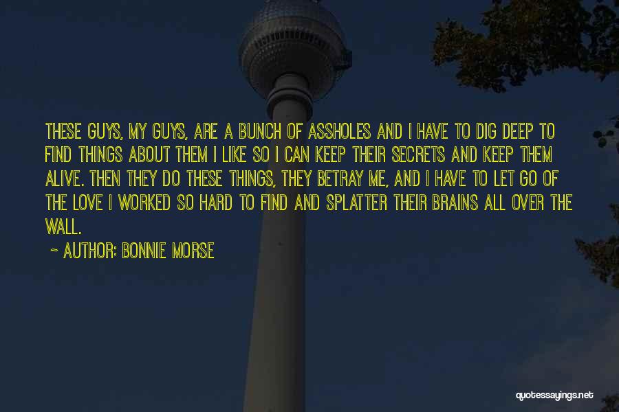 Hard To Let Go Quotes By Bonnie Morse