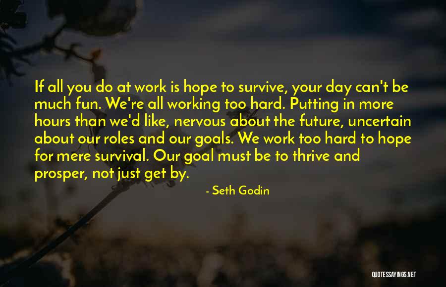 Hard To Survive Quotes By Seth Godin