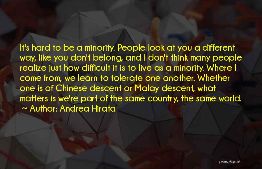 Hard To Tolerate Quotes By Andrea Hirata