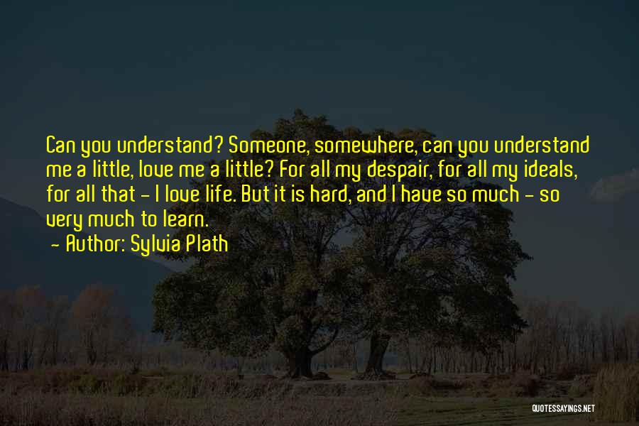 Hard To Understand Me Quotes By Sylvia Plath