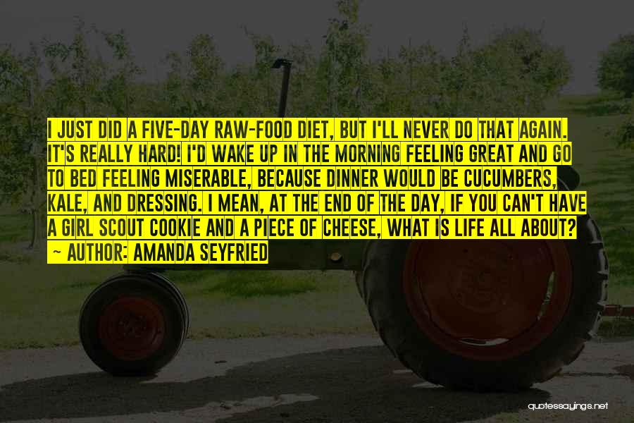 Hard To Wake Up Quotes By Amanda Seyfried