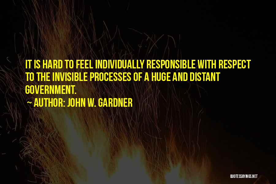 Hard W Quotes By John W. Gardner