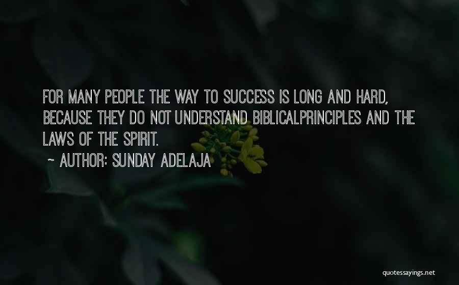 Hard Way To Success Quotes By Sunday Adelaja