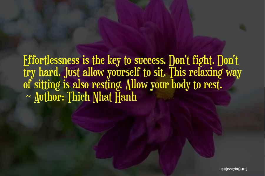 Hard Way To Success Quotes By Thich Nhat Hanh