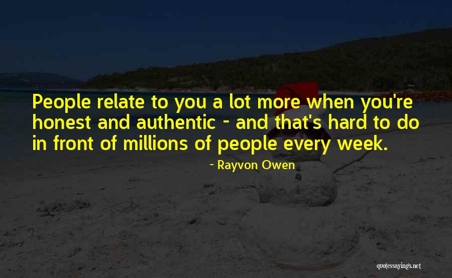 Hard Week Quotes By Rayvon Owen Hard Week Quotes By Rayvon Owen