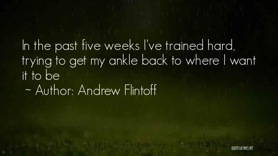 Hard Weeks Quotes By Andrew Flintoff