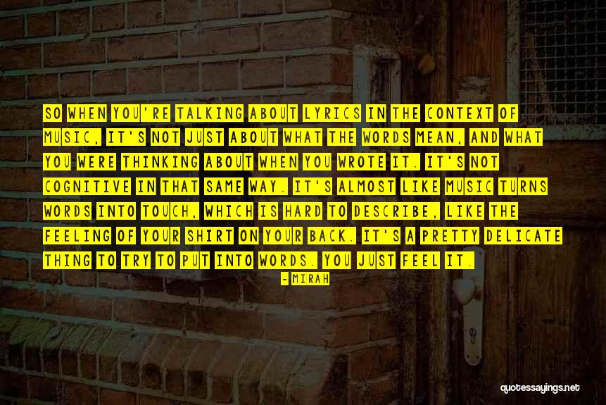 Hard Words Quotes By Mirah Hard Words Quotes By Mirah