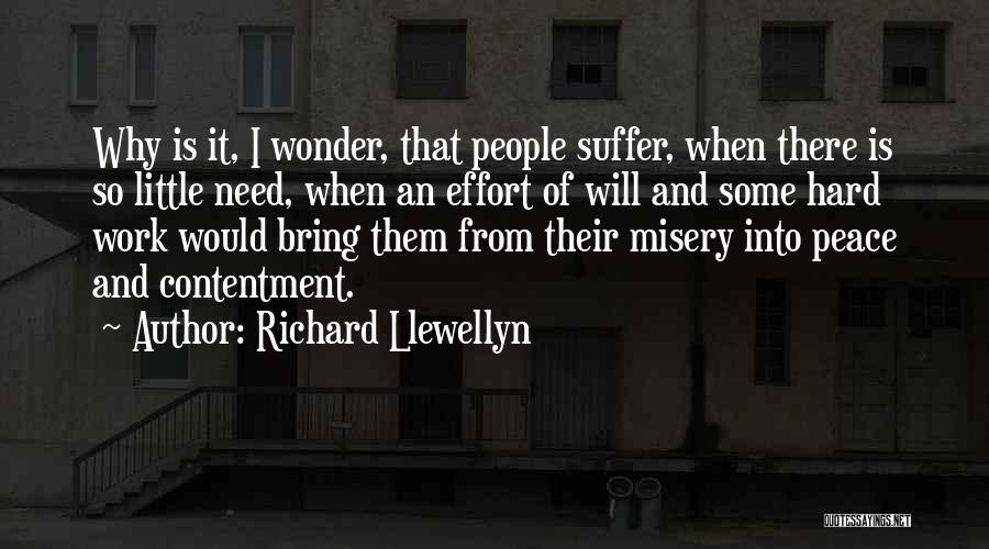 Hard Work And Effort Quotes By Richard Llewellyn