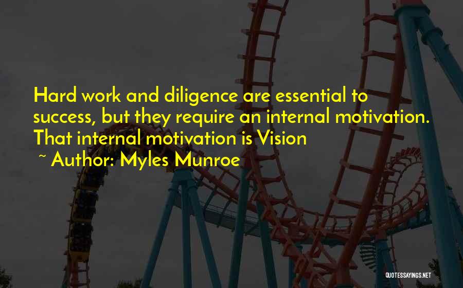 Hard Work And Motivation Quotes By Myles Munroe