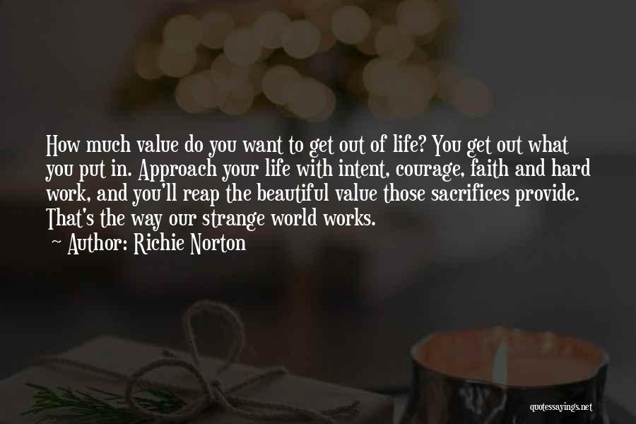 Hard Work And Success In Life Quotes By Richie Norton