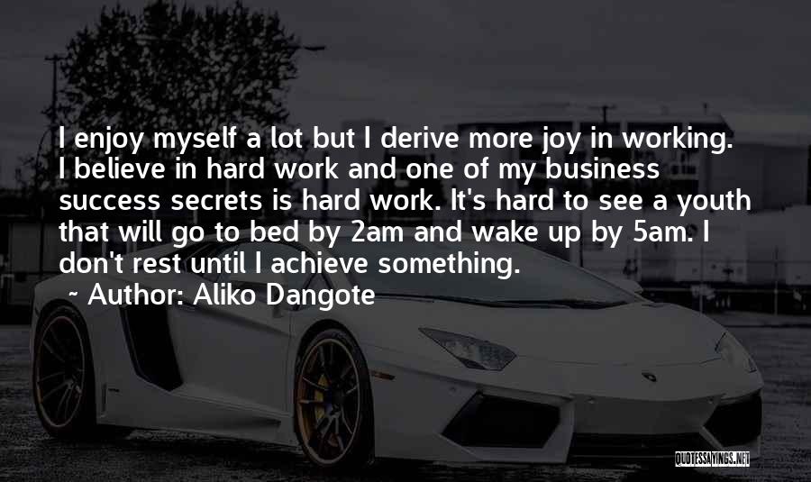 Hard Work In Business Quotes By Aliko Dangote