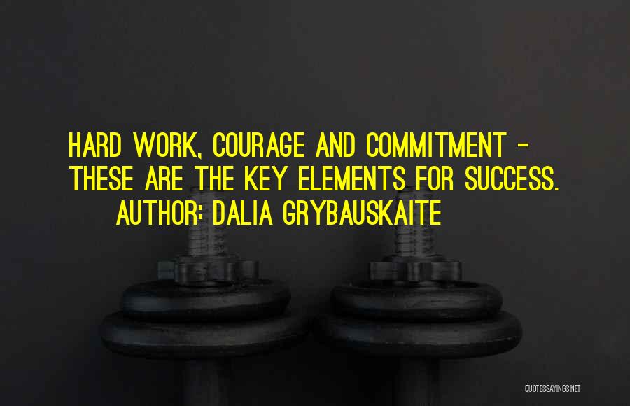 Hard Work Is Key To Success Quotes By Dalia Grybauskaite
