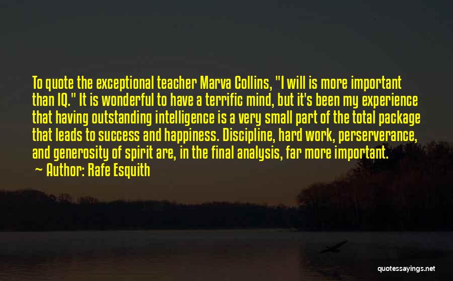 Hard Work Is Success Quotes By Rafe Esquith