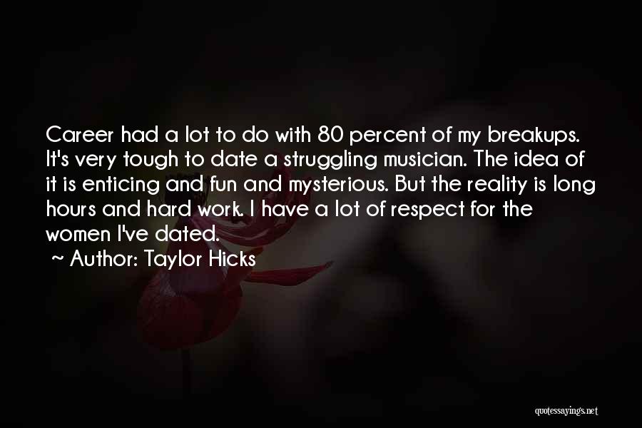 Hard Work Long Hours Quotes By Taylor Hicks