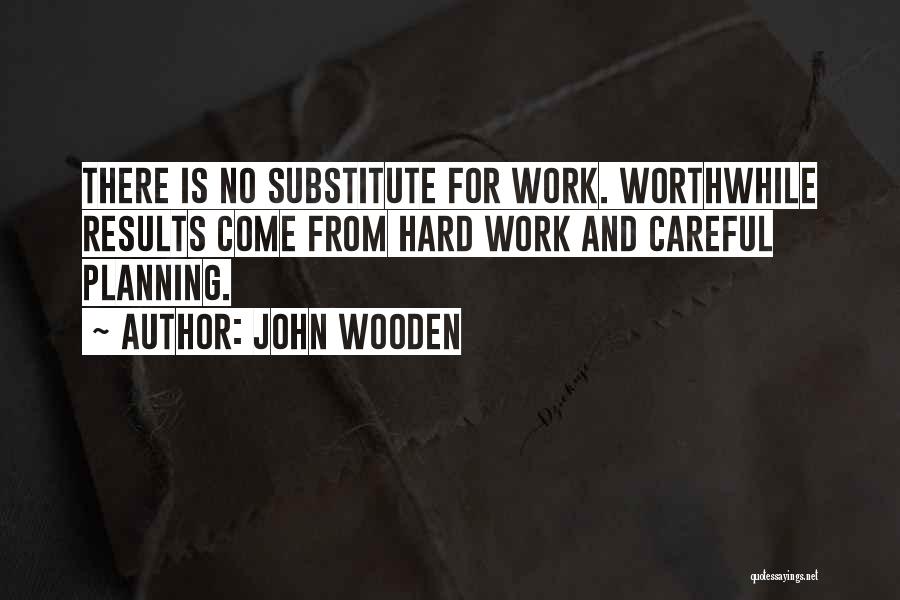 Hard Work No Results Quotes By John Wooden