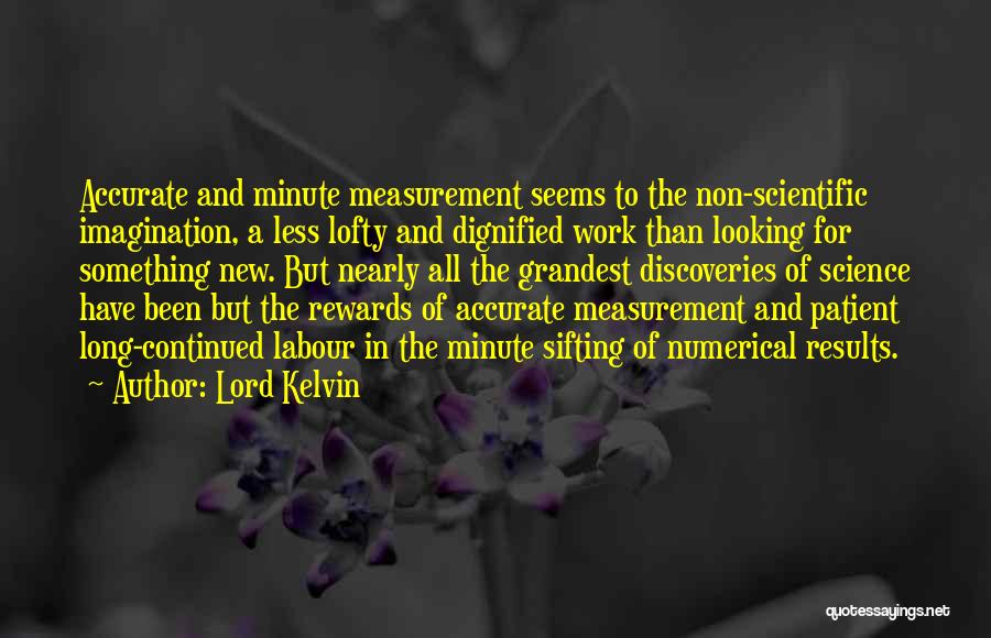 Hard Work No Results Quotes By Lord Kelvin