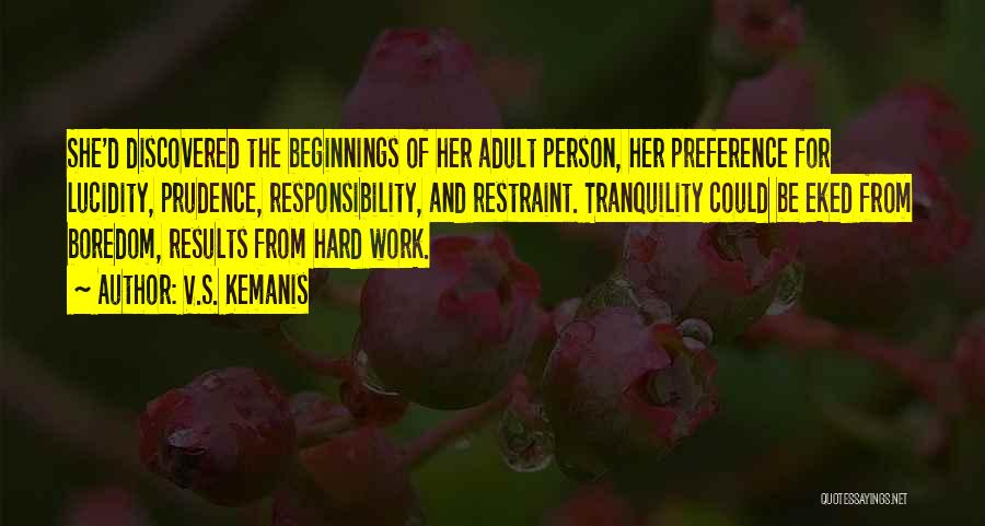 Hard Work No Results Quotes By V.S. Kemanis