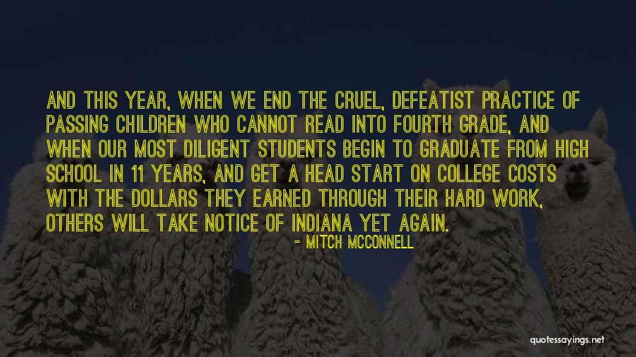 Hard Work School Quotes By Mitch McConnell Hard Work School Quotes By Mitch McConnell