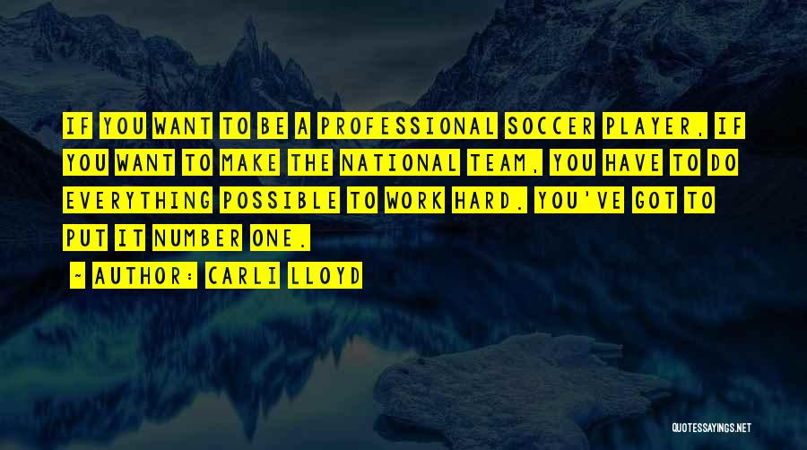 Hard Work Team Work Quotes By Carli Lloyd