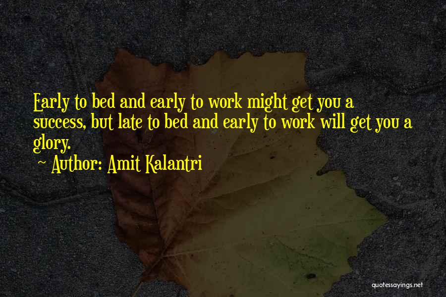 Hard Work To Success Quotes By Amit Kalantri