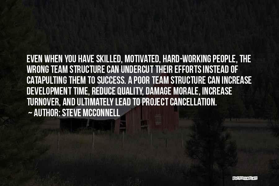 Hard Working And Success Quotes By Steve McConnell