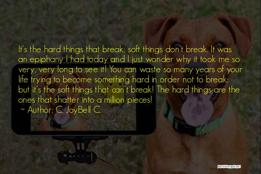 Hardening Up Quotes By C. JoyBell C.