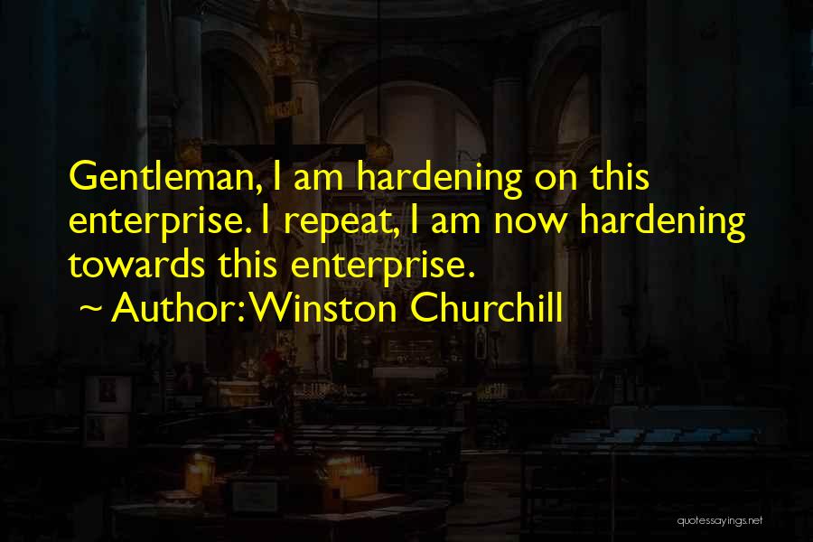 Hardening Up Quotes By Winston Churchill