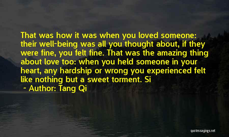 Hardship In Love Quotes By Tang Qi