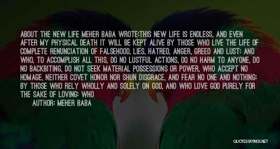 Hardships In Life Quotes By Meher Baba