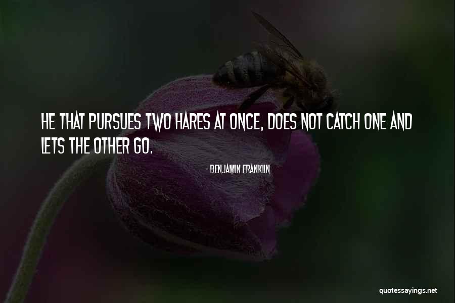 Hares Quotes By Benjamin Franklin